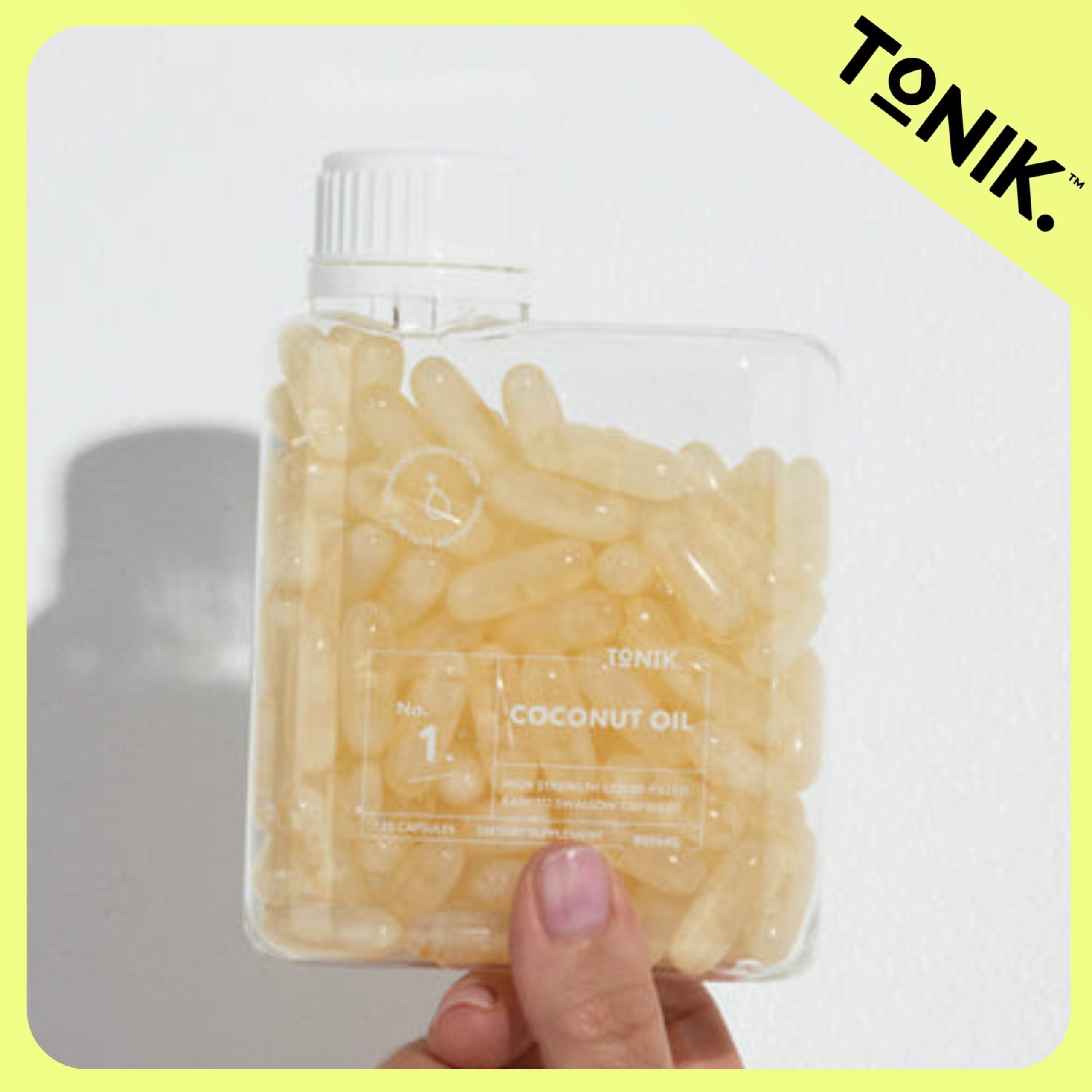 TONIK 澳州 No.1 Coconut Oil 有機椰子油膠囊 120 粒【皮膚健康 | 頭髮健康 | 提升能量水平 | 抑制食慾 | 細胞再生和消化】